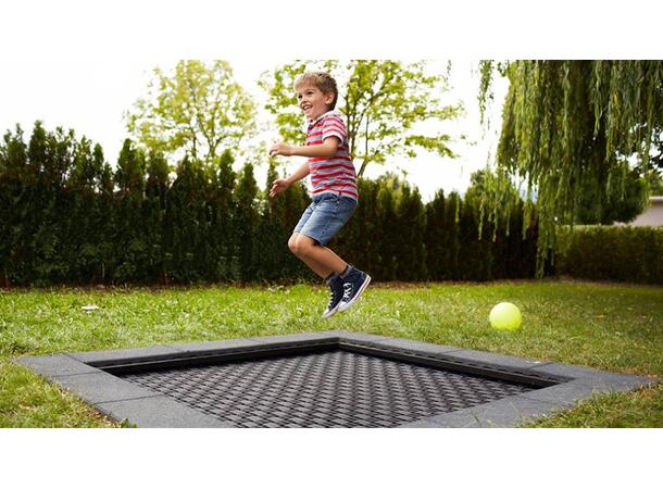 Eurotramp® Kids Trampoline Lekeplass Inkl. fallsikringsplater 200 x 200 cm 